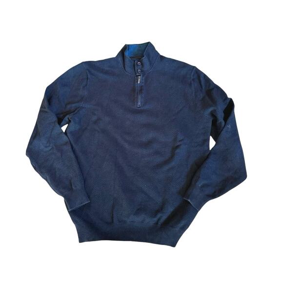 Mossimo Dutti Cashmere & Algodon is Navy Blue High Neck Sweater, Men’s XL - Picture 2 of 7